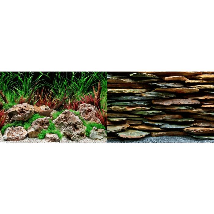 Seaview Background Aquawild/Slateways 45X90cm