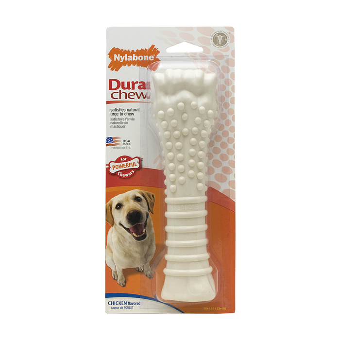 Nylabone Durable Souper Chicken Bone Dog Chew Toy