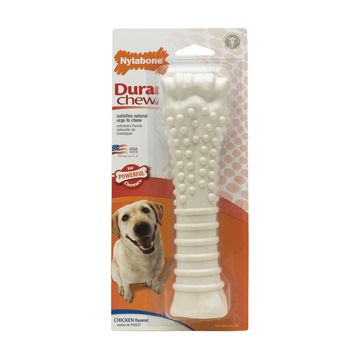 Nylabone Durable Souper Chicken Bone Dog Chew Toy