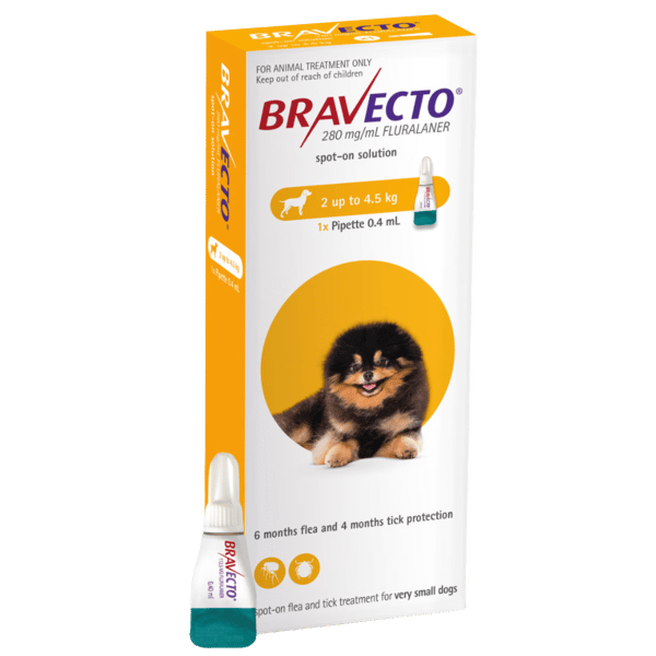 Bravecto Spot On For Dogs 2kg - 4.5kg