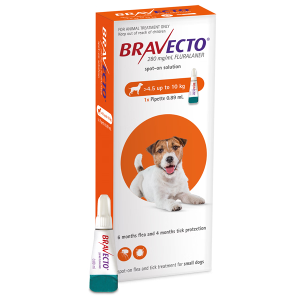 Bravecto Spot On For Dogs 4.5kg - 10kg
