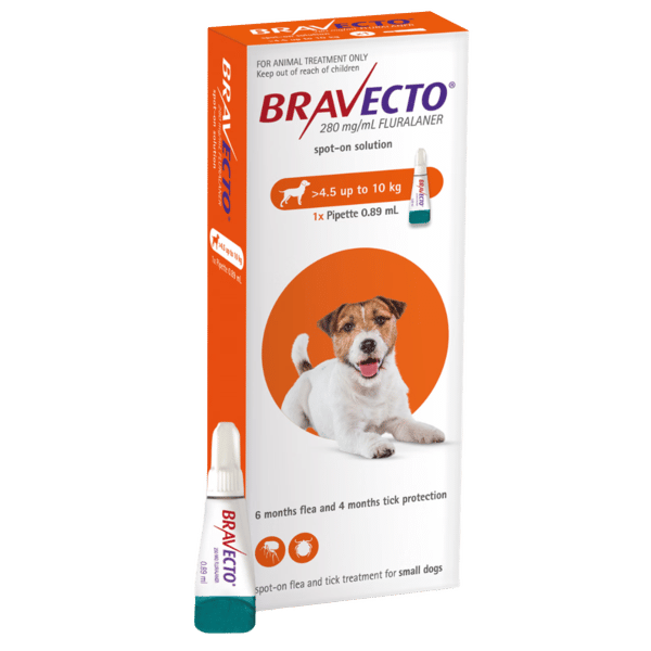 Bravecto Spot On For Dogs 4.5kg - 10kg