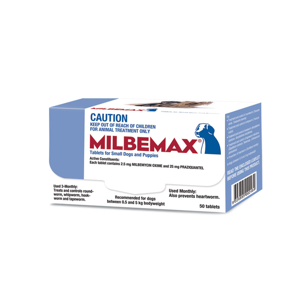 Milbemax Single Worm Tablet For Small Dogs 0.5-5kg