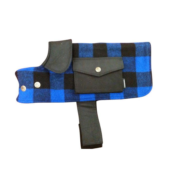 Swanndri Dog Coat Classic Blue & Black L