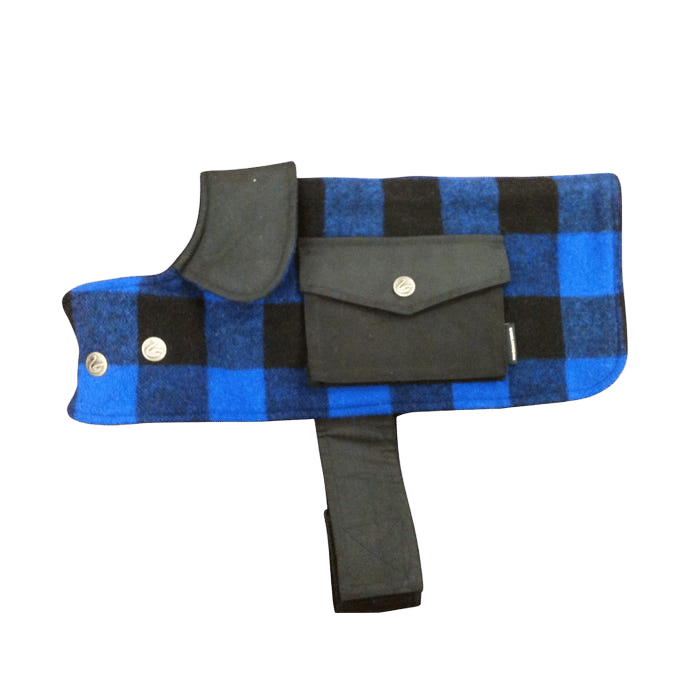 Swanndri Dog Coat Classic Blue & Black L