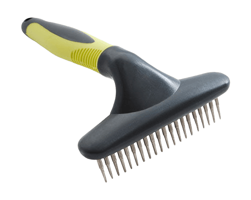 Double Rake With Rubber Grip Handle