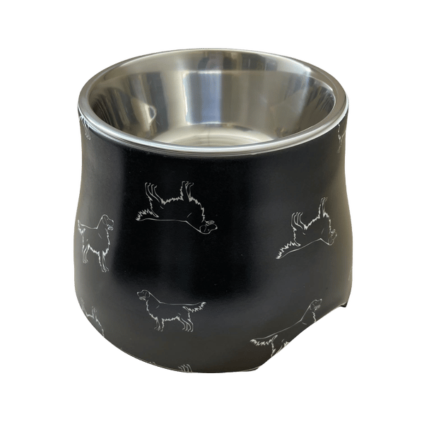 Elevated Dog Print Bowl