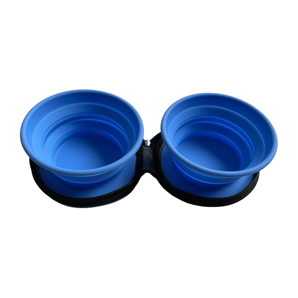 Collapsible Silicone Double Travel Bowl