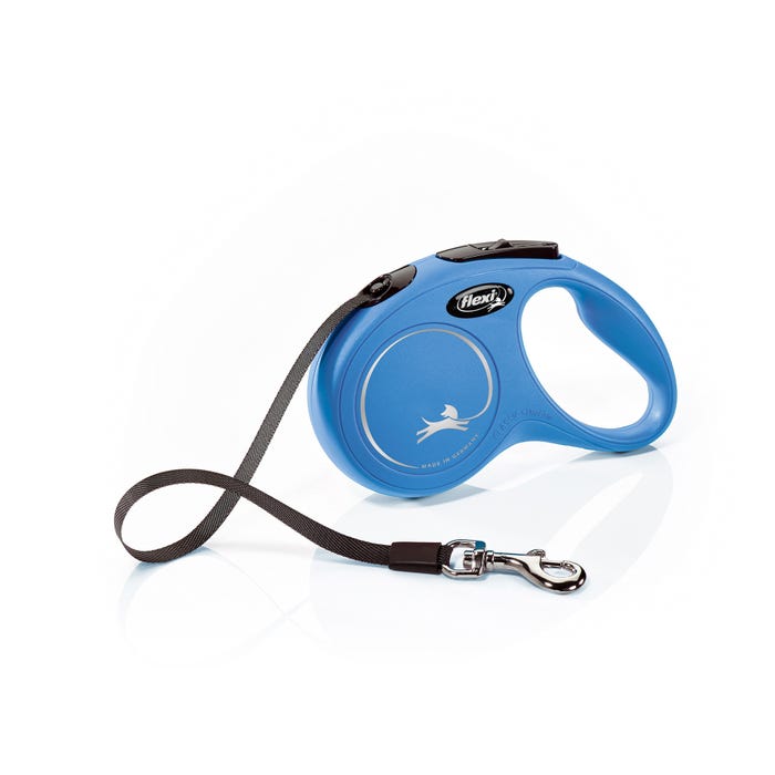 Flexi Classic 5m Blue Small Retractable Tape Dog Leash