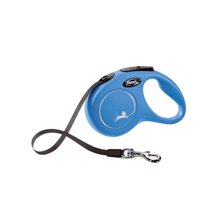 Flexi Classic 5m Blue Small Retractable Tape Dog Leash
