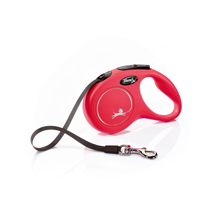 Flexi Classic 5m Red Small Retractable Tape Dog Leash