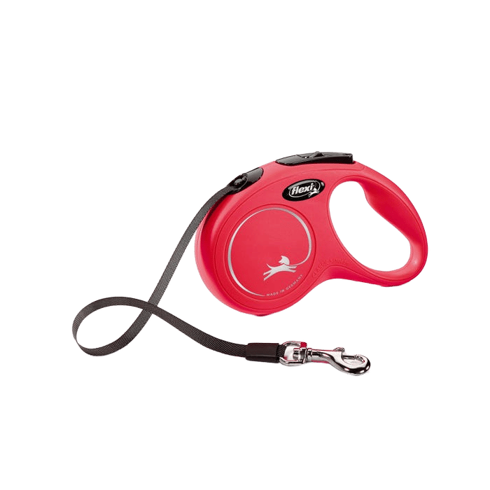 Flexi Classic 5m Red Small Retractable Tape Dog Leash