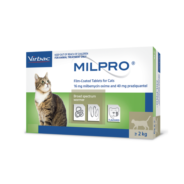 Milpro Worming Tablet For Cats 2-8kg- Single Tablet