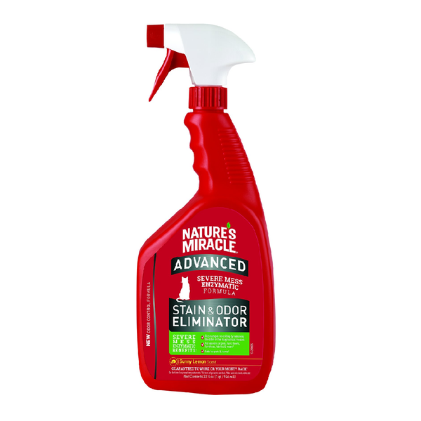 Natures Miracle Advanced Stain & Odor Eliminator Lemon Scent - Cat