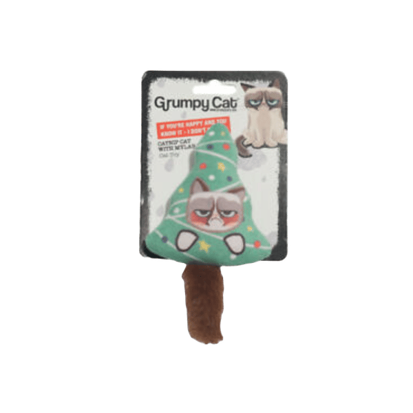 Grumpy Cat Catnip Christmas Tree Toy