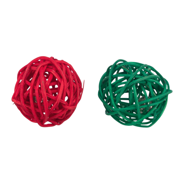 Xmas Ball With Bell - 2pk