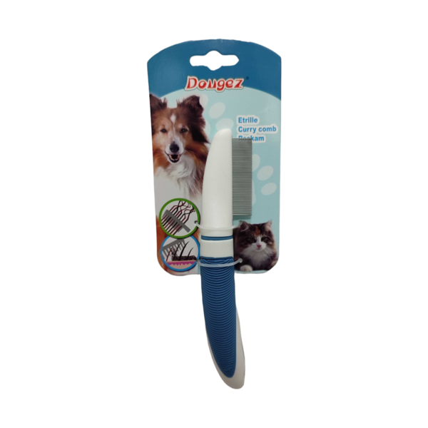 Flea Comb With Rubber Grip Handle