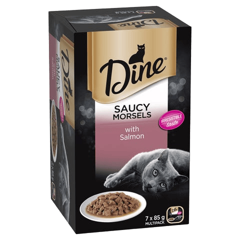 Dine Daily Saucy Morsels With Salmon Cat Food 85g 7 Pack