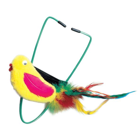A-Door-Able Fur Plush Bird Bungee Cat Toy