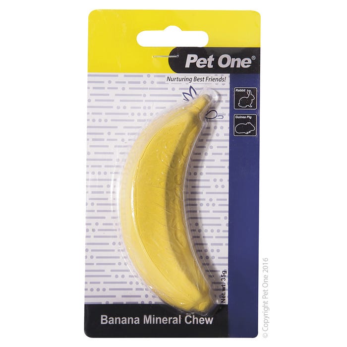 PET One Banana Mineral Chew For Small Animals 35g