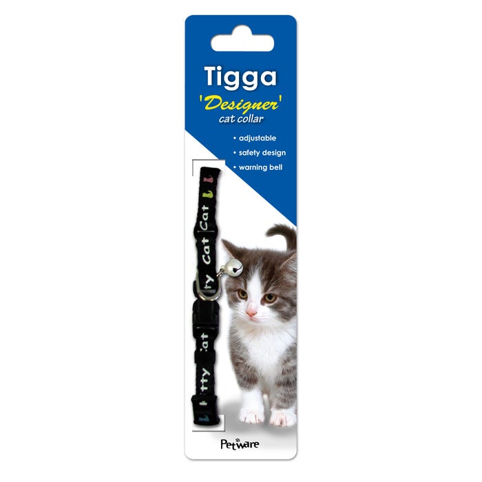 Tigga Kitten Collar Kitty Black