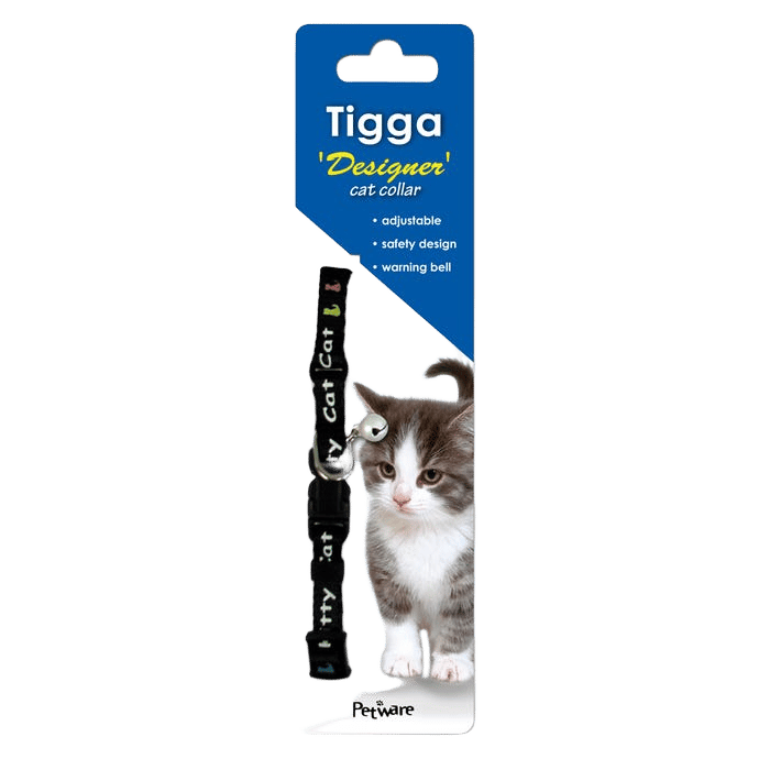 Tigga Kitten Collar Kitty Black