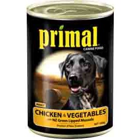 Primal Chicken & Vegetable Dog Food 390g