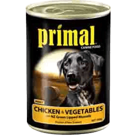 Primal Chicken & Vegetable Dog Food 390g