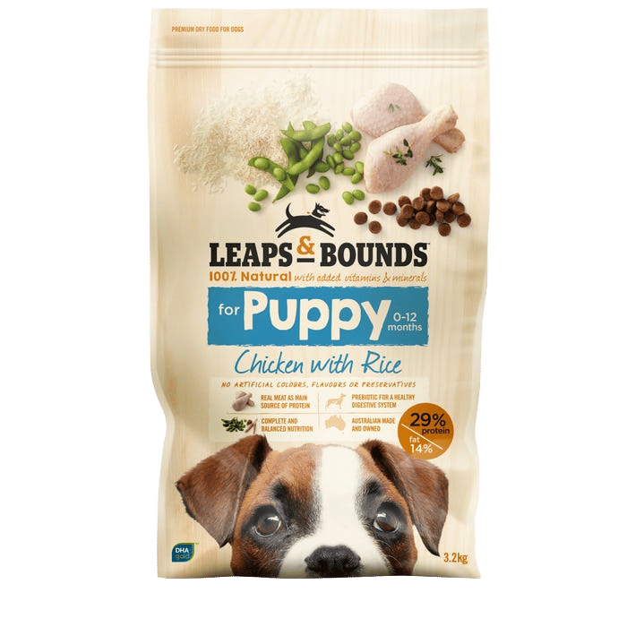 Leaps & Bounds Chicken And Rice Puppy Food 3.2kg