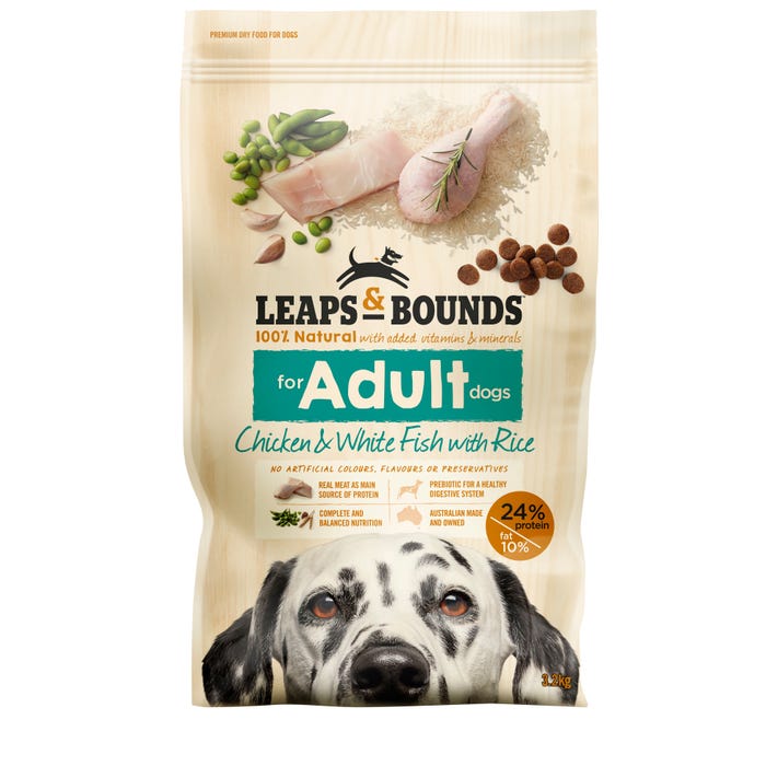 Leaps & Bounds Chicken And Fish Adult Dog Food 3.2kg