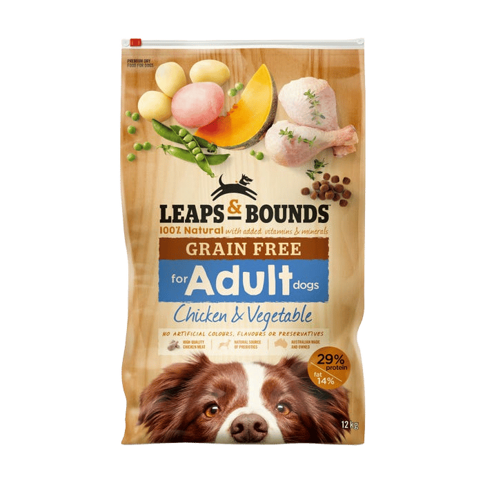 Leaps & Bounds Grain Free Chicken And Vege Dog Food 12kg