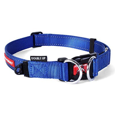 Ezydog Collar Double Up Blue Medium