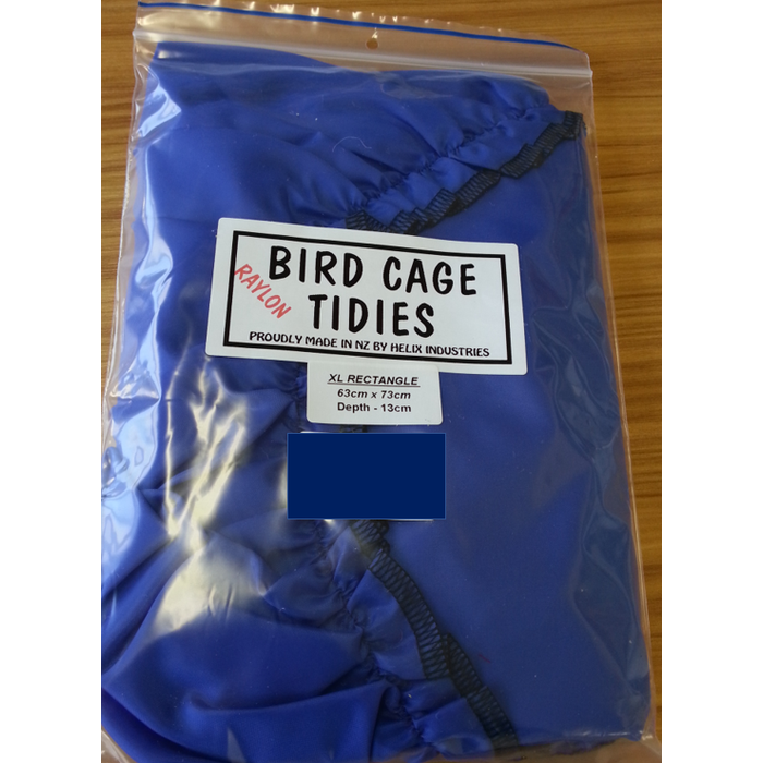 Rectangle Blue Raylon Cage Tidy Extra Large