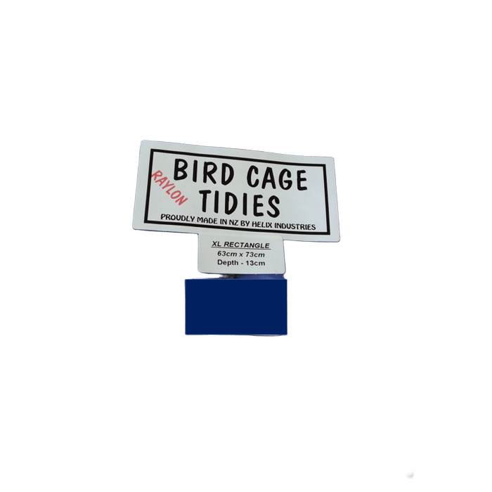 Rectangle Blue Raylon Cage Tidy Extra Large