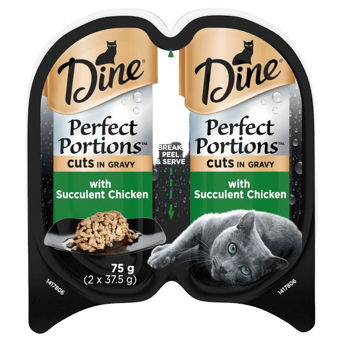 Dine Perfect Portions Cuts In Gravy With Succulent Chicken 75g
