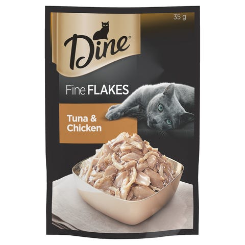 Dine Fine Flakes Tuna And Chicken 35g