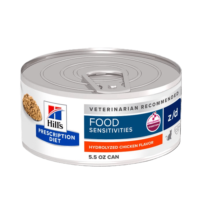 Hill's Prescription Diet Cat Z/D Skin Food Sensitivities Can 156g
