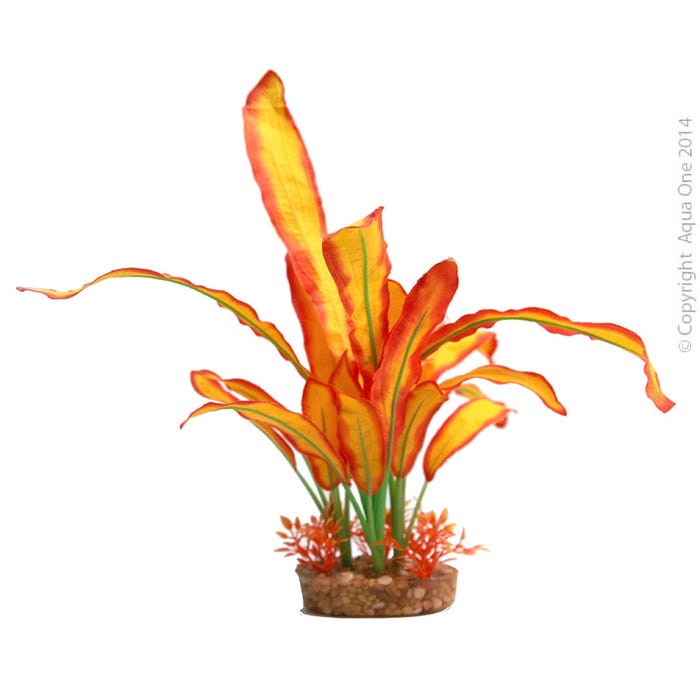 Aqua One Silk Plant Large Orange Sword