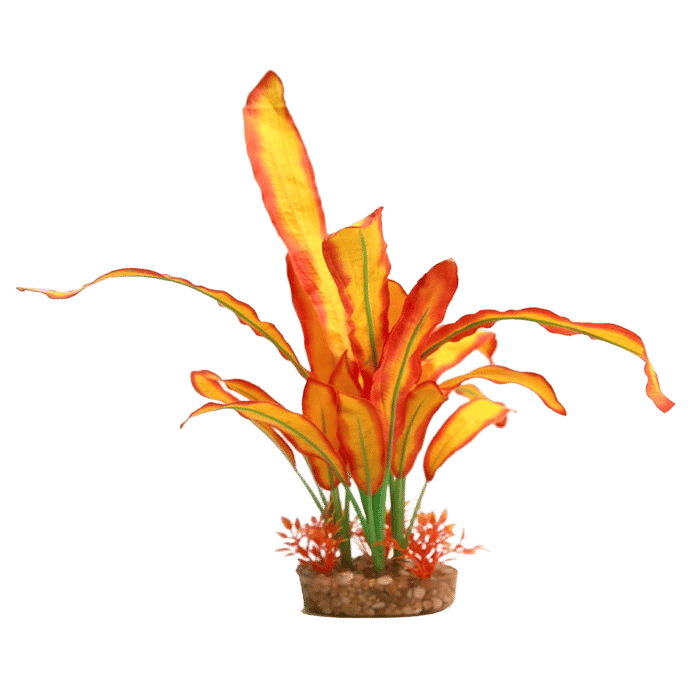 Aqua One Silk Plant Large Orange Sword