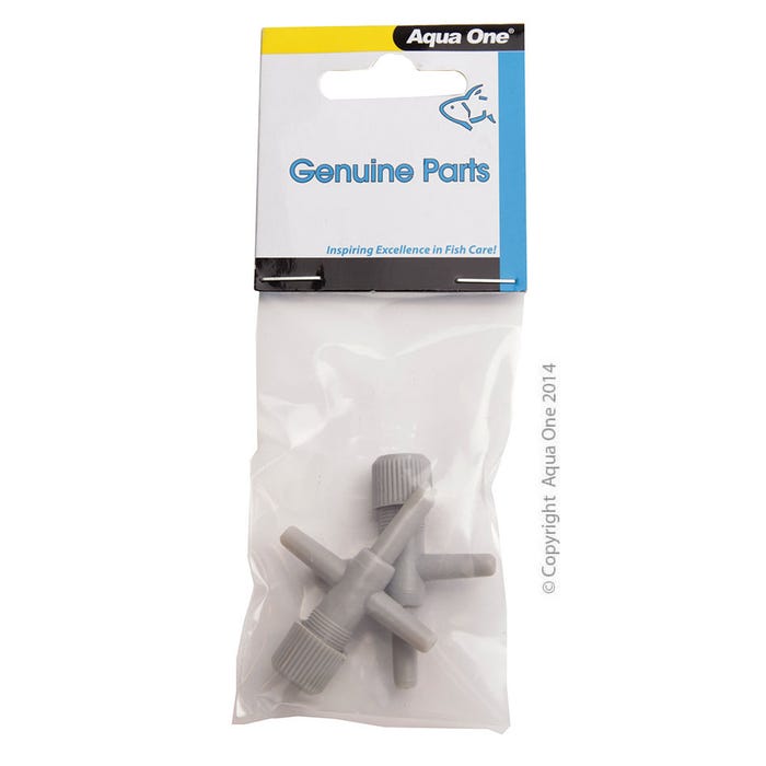 Aqua One Air Line T Control Valve 2 Pack