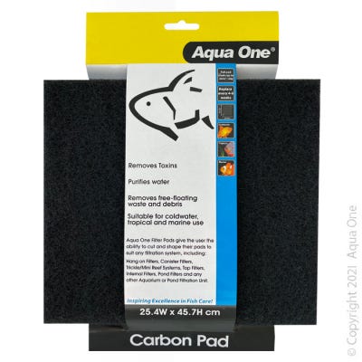 Aqua One Self Cut Carbon Filter Pad