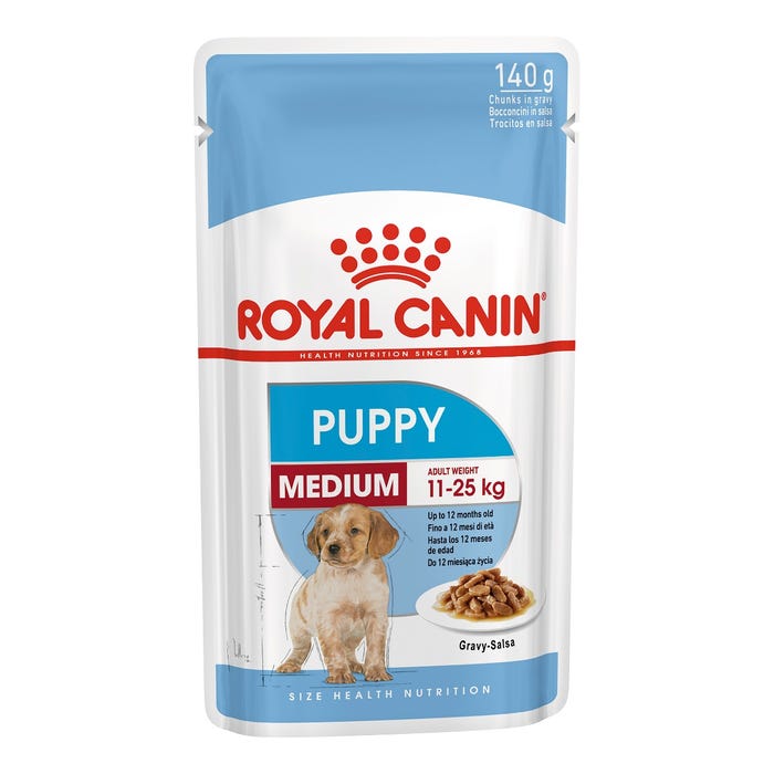 Royal Canin Medium Gravy Wet Puppy Food 140g