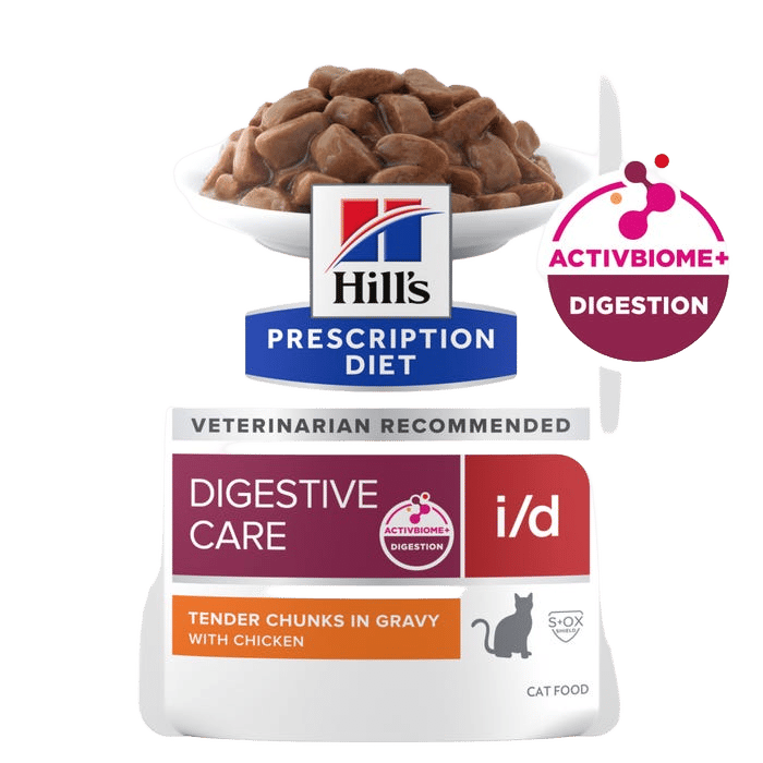 Hill's Prescription Diet I/D Digestive Cat Food Pouch 85g