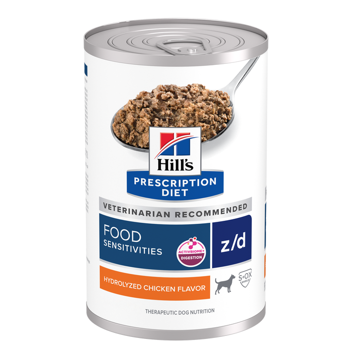 Hill's Prescription Diet Dog Z/D Skin Food Sensitivities Can 370g