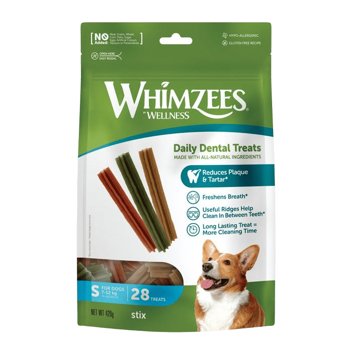 Whimzees Dog Treat Stix Sml 28pk 420g