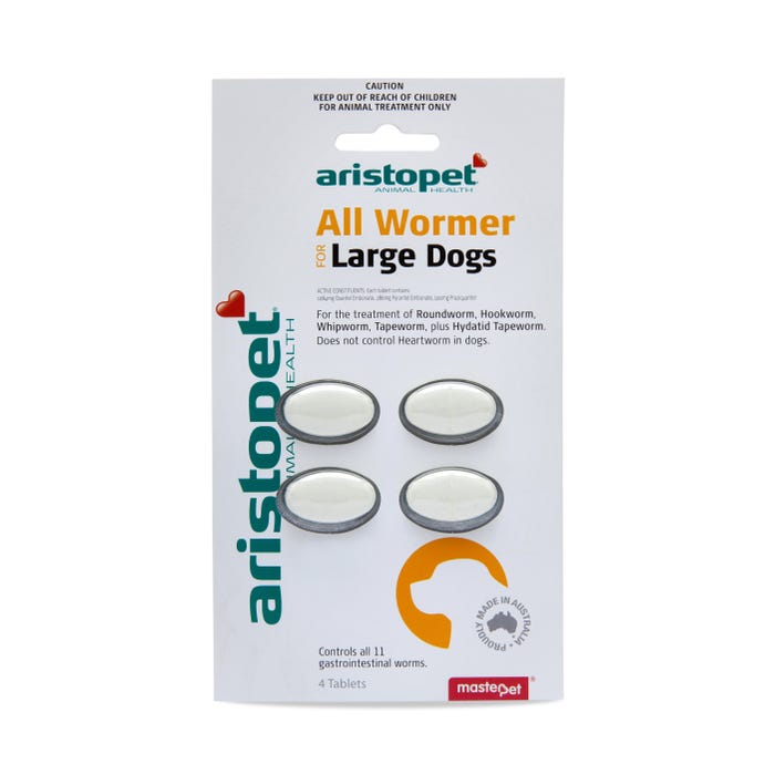 Aristopet All Wormer For Large Dogs 4 Pack