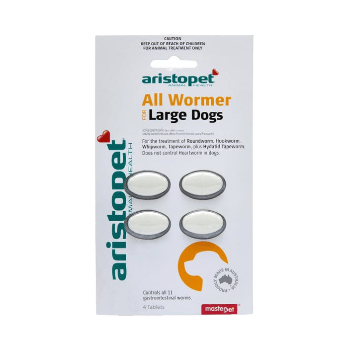 Aristopet All Wormer For Large Dogs 4 Pack