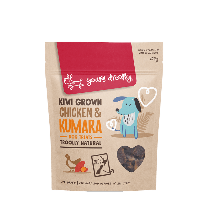 Yours Droolly Kiwi Grown Chicken Kumara Dog Treat 100g