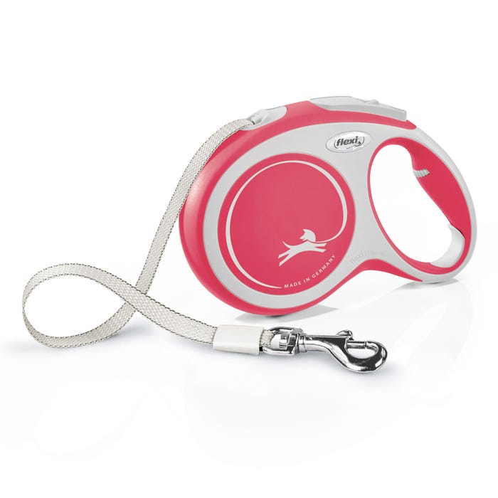Flexi Comfort Tape Lead Grey/Red 8m Large