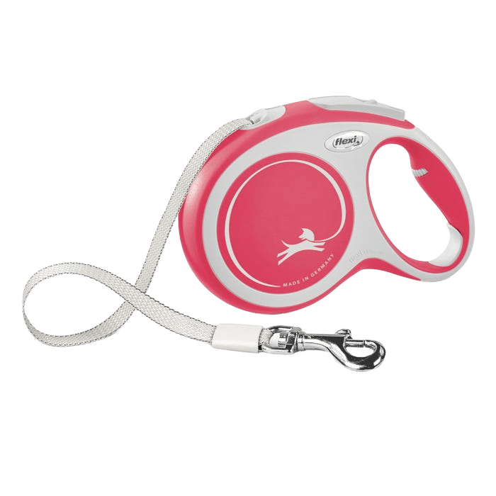 Flexi Comfort Tape Lead Grey/Red 8m Large